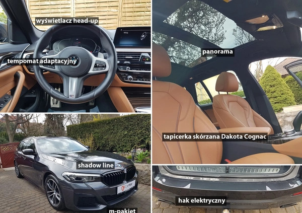 BMW Seria 5 cena 142000 przebieg: 138600, rok produkcji 2020 z Zgorzelec małe 742